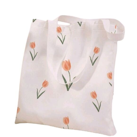 Tulip Pattern Tote - Picture 1 of 4